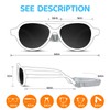 RIVBOS Baby Wrap Polarized UV400 Sunglasses - Soft Frame with
