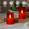 Zevanor Flameless Small Tea Light LED Candles, Acrylic Battery Operated
