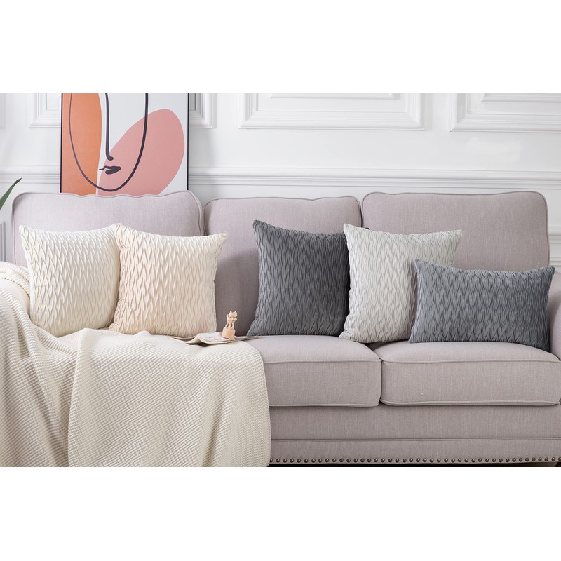 Madizz Pack of 2 Super Soft Velvet Decorative Cushion Covers