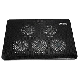 Portable Laptop Cooling Pad LED Dual USB 4 Fans Cooler Adjustable Stand Coolpad