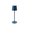 Bloomingville Metal LED Rechargeable Table Lamp with Touch Sensor, Navy