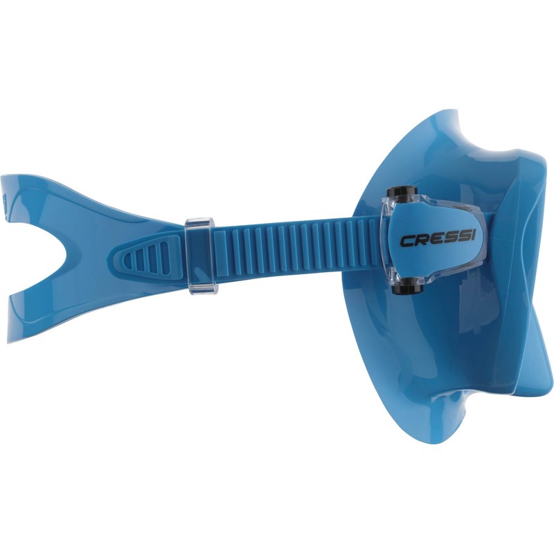 CRESSI F1 Mask Blue - Frameless Mask for Diving and