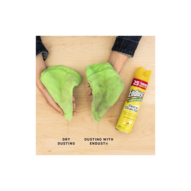 Endust Lemon Zest Multi-Surface Dusting and Cleaning Spray, Lemon Zest,