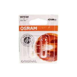 Osram W5W 5 Watt 12 Volt W2.1 x 9.5d 2825-02B Car Lamp Pack of 2