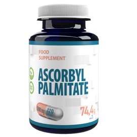 Ascorbyl Palmitate 500mg 120 Vegan Capsules, 3rd Party Lab Tested, High Strength Supplement, No Fillers or Bulkers, Gluten and GMO Free
