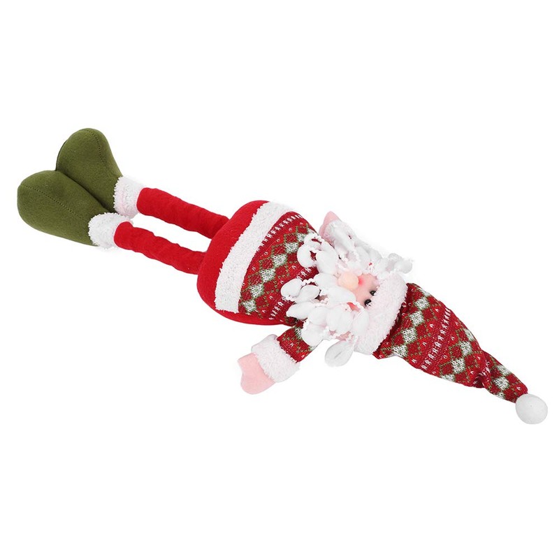 IBLUELOVER Christmas Santa Claus Standing Figure with Retractable Legs Plush