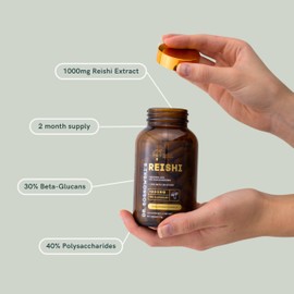 Dr. Sosnowski's BioActive Reishi Mushroom Capsules | Potent 1000mg High Strength Reishi Mushroom Extract (120 Capsules)