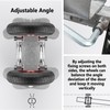 Blütezeit 8-inch Rolling Gate Wheels, Double U-Bolts Heavy Duty Gate