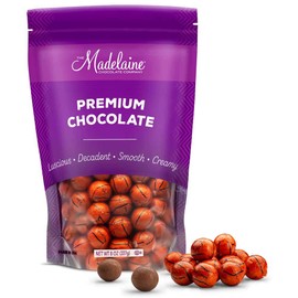 Madelaine Basketball Party Favors - 40 Individually Wrapped Milk Chocolate Basketball Candy - Basketball Team Gifts & Decorations (1/2 LB)