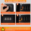 Key Safe with Number Code, Large Outdoor Key Cabinet with