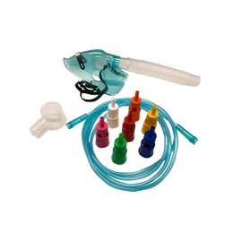 Endure Adjustable Adult Oxygen Venturi Mask with Accessories, Large Size (5)