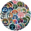 50 Pcs Tree of Life Stickers for Teens Girls Boys