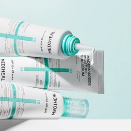 Mediheal [1+1] Mediheal Moisture Sun Serum Madecassoside + PDRN Tone Up (SPF 50+) 50ml / [1+1] 메디힐 수분 선세럼 마데카소사이드+피디알엔 톤업 (SPF 50+) 50ml