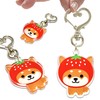 LamPlanning Traveling Mameshiba Acrylic Key Chain Charm, Shiba Inu, Mameshiba,