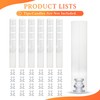 24 Set Hurricane Glass Candle Holders Bulk, Windproof Glass Covers