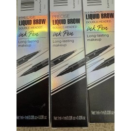 Kiss 4x HelloKiss Hello kiss Precise Double Headed Liquid Eyebrow Pen #04 Black Brown