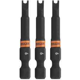 Spanner #6 Impact Driver Bit - Railer Snake Eye #6 S2 Steel 2 Inch Spaner Power Bits (3 Pack)