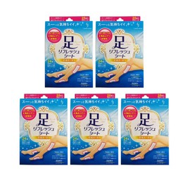 Foot Refresh Sheets, Total of 120 Sheets (6 Sheets x 4 Bags x 5 Boxes) Tree Sap Sheets