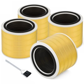 Funmit Core 200S Pet Care Replacement Filter for LEVOIT Core 200S Smart WiFi Air Purifier, 3-in-1 H13 True HEPA Filter Replacement and High-Efficiency Activated Carbon, Part # Core 200S-RF, 4 Pack