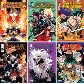 My Hero Academia Series (Volumes 21-37) Manga Set, by Kohei Horikoshi (17 Books)