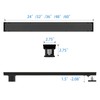 Elefloom Offset Linear Shower Drain, Matte Black Shower Drain 36