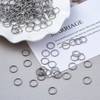 PandaHall 1000Pcs Stainless Steel Open Jump Rings 10mm Tiny Round