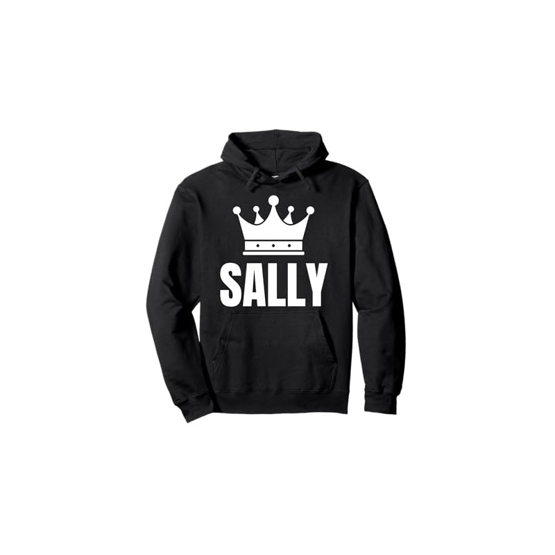 Sally Name Birthday Costume With Crown Pullover Hoodie