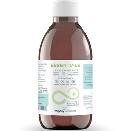 Mighty Elements 4 in 1 - Liposomal Vitamin D3, Vitamin K2-MK7, Vitamin B12, Magnesium, Vegan, High Bioavailability, High Dosage, 250 ml