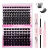 Fadlash Individual Eyelashes Cluster Lashes Kit 0.07 D Curl 8-16mm