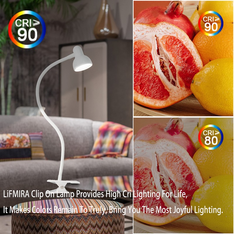 Clip on Lamp USB Reading Light, 3 Color Modes, 10