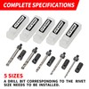 EROSHAK Rivet Removal Tool,POP Rivet Drill Remover,Electric Drill Adapter Rivets
