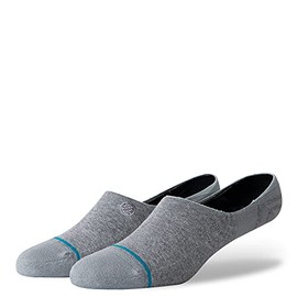 Stance Men's Gamut II No Show Socks, Gray, MEDIUM