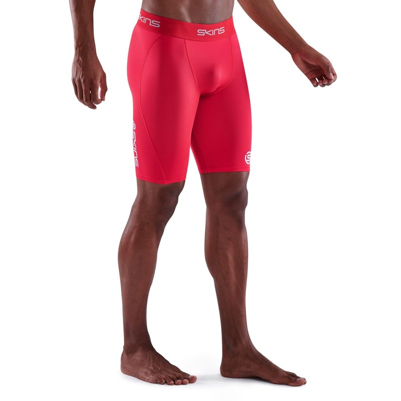 Skins Series-1 Half Tights Men's Red Size L 2022 Running