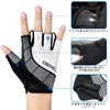Souke Sports Men’s Cycling Gloves, 3D Padded, Fingerless, Sweat Absorbent,