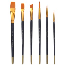 Face Paint Brush, 6pcs Artist Brushes for Body Face Painting,Acrylic Painting Watercolor Oil Gouache