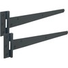 IRONTITE® Black T Hinges 300mm (12"), Weather-Resistant for Wooden Gates