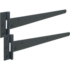 IRONTITE® Black T Hinges 300mm (12"), Weather-Resistant for Wooden Gates & Sheds