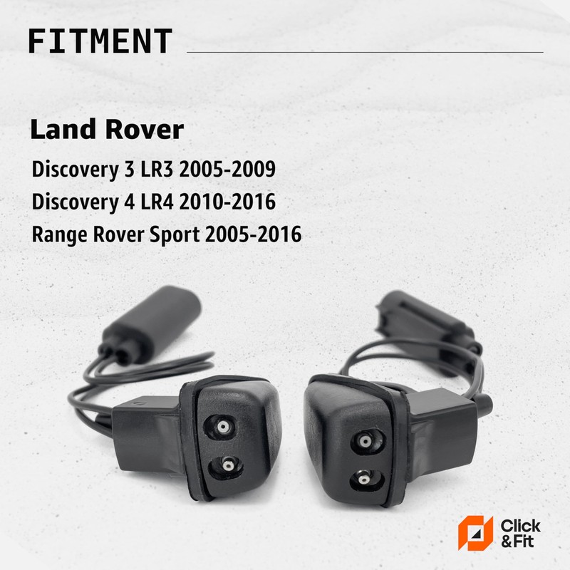 Click&Fit Heated Windshield Washer Nozzles compatible with Land Rover Discovery