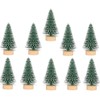 Miniature Pine Sisal Trees with Now Covered Pine Wood Base