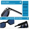 JCTAIFOO Trendy Rectangle Sunglasses for Men Women Vintage Rectangular Retro
