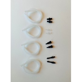 Jura GIGA Milk Hose Tube and Connector Parts Accessories Kit - 4 x (36cm) Hose Tubes, 2 x #72249, 2 x #71866, 2 x #63634, 2 x #69490