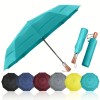 Windproof Fully-Automatic Large Folding Umbrella with Alloy Ribs UV Resistant