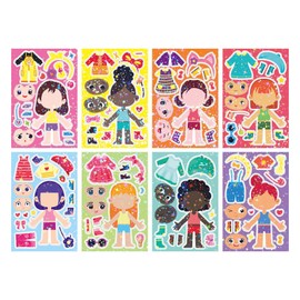 24 Piece Changing Clothes, Change Game, DIY, Handmade, Cute, Sticker Play, Rewards, Educational Toy, Decoration, Princess, Birthday, Cultural Festival, School Festival