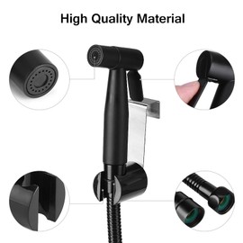 Bidetss handbrause für toilette,Schwarz Hand Gehaltenes Bidetss Sprayer Kit, Premium Edelstahl Gebürstet Bidetss Handbrause, für Badezimmer, Toilette, Bidetss, Stoff, Windelreinigung, Sprayer.