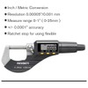 REXBETI Digital Micrometer, Professional Inch/Metric Measuring Tools 0.00005"/0.001 mm Resolution