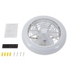 18'' Enclosed Round Ceiling Fan w/LED Light Remote Control LED