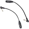 tunghey 2Pack Right Angle 6.35mm Mono to XLR 3 Pin