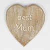 Sass & Belle Best Mum and Best Dad Wooden Carved