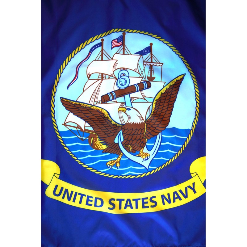 High Supply US Navy 3x5 Flag, Polyester, Double Stitched Edges,