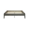Plank+Beam Solid Wood Platform Bed Frame, Strong Wood Slat Support,